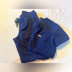Navy Figs Scrubs Set XS